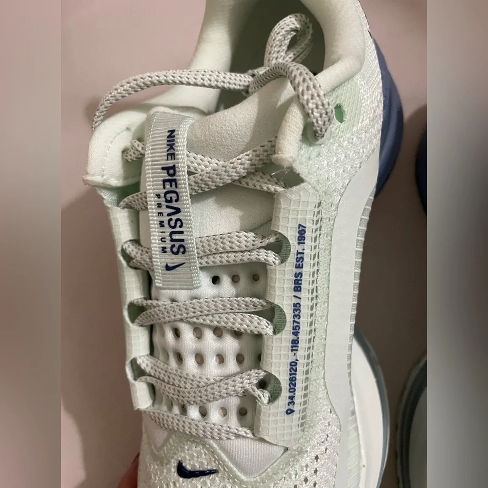 Nike Pegasus Premium Sneakers Barely Green and Blue Void 9.5 Women’s 8 Men’s